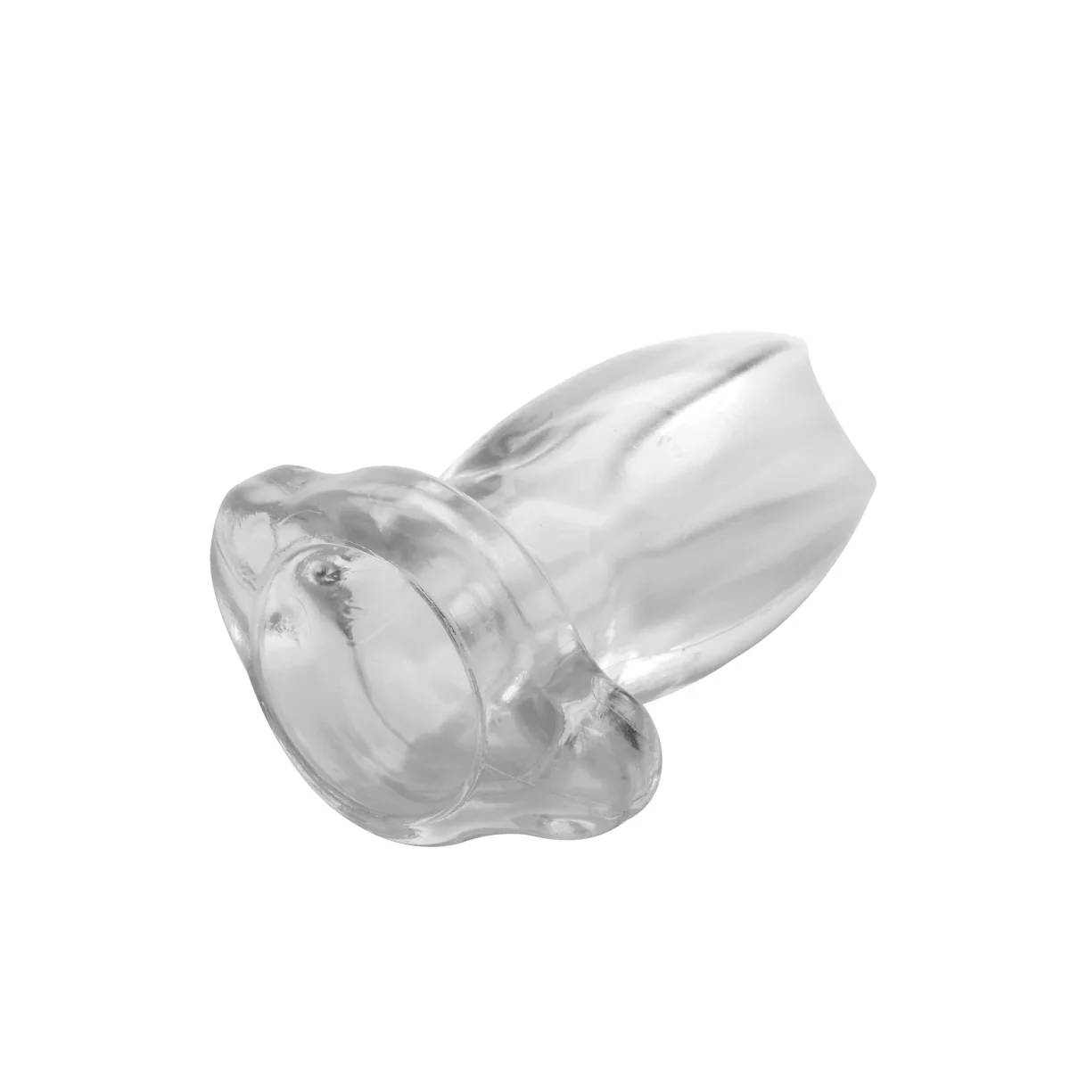 Master Series Peep Hole Hollow Anal Fuck Plug Clear - Image 3