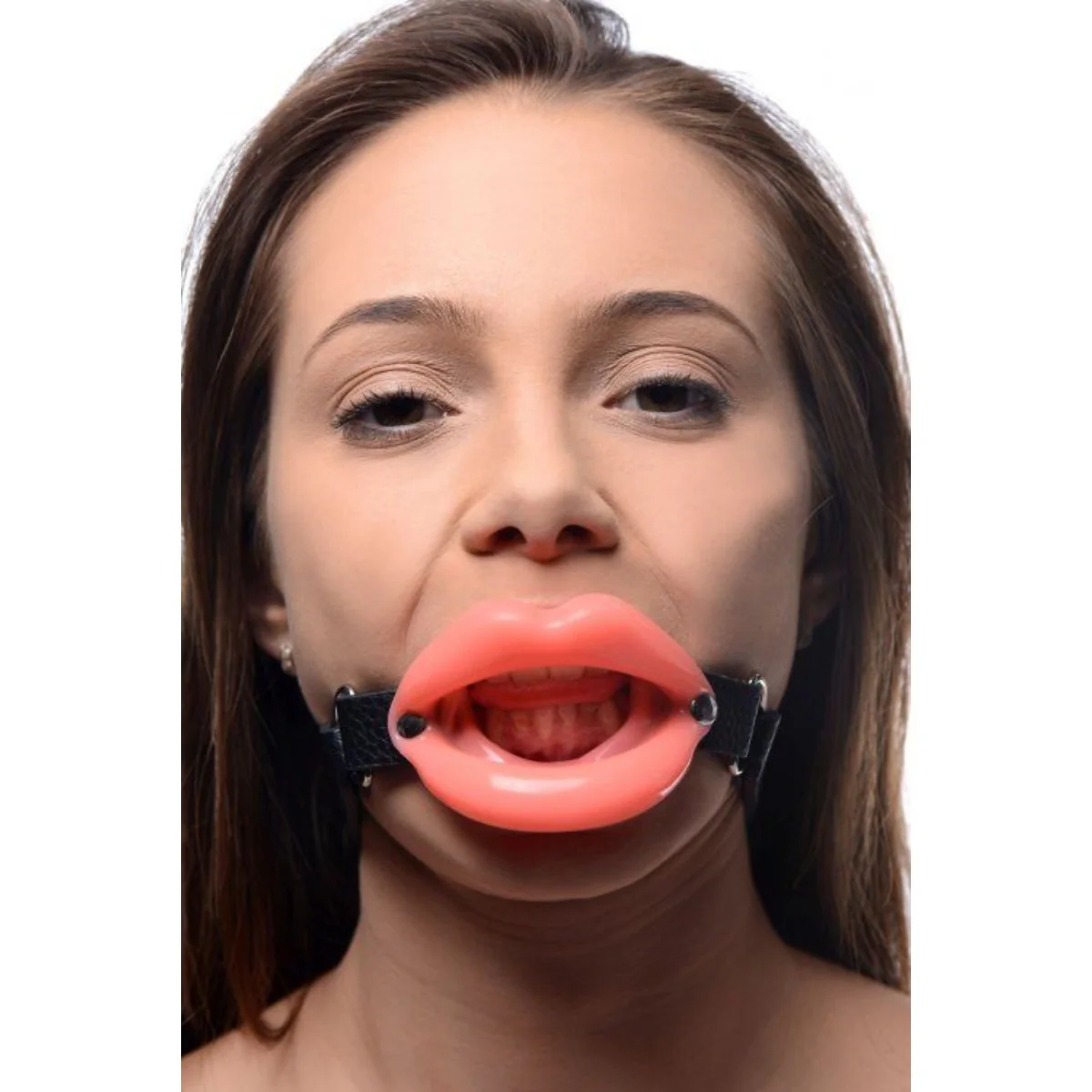 Master Series Sissy Mouth Gag Pink Black - Image 3