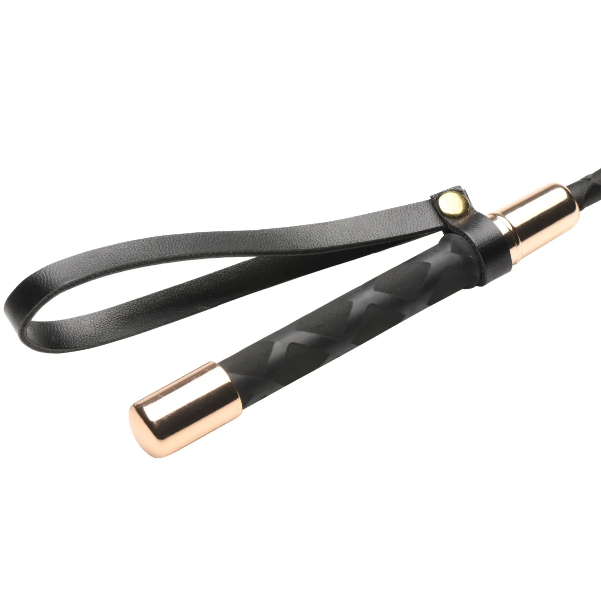 Master Series Stallion Riding Crop Black 12 Inch - Image 4