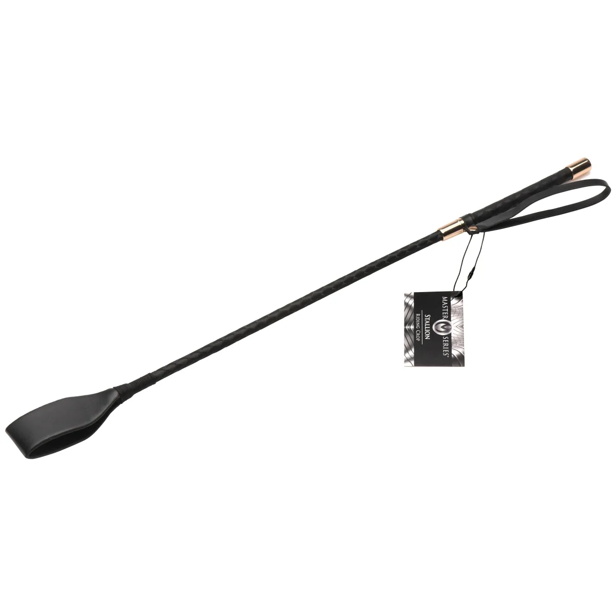 Master Series Stallion Riding Crop Black 24 Inch - Image 2