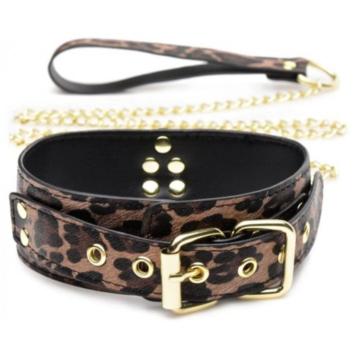 Master Series Wild Sex 7 Piece Bondage Set Leopard Print - Image 4