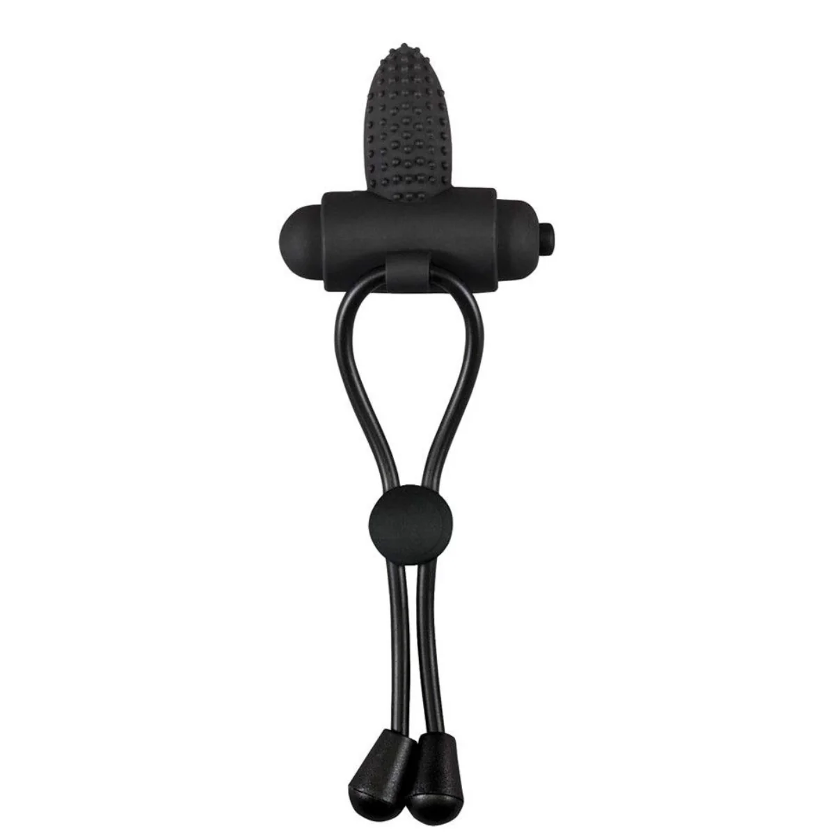 Maxx Men Vibrating Cocktie Silicone Cock Ring Black