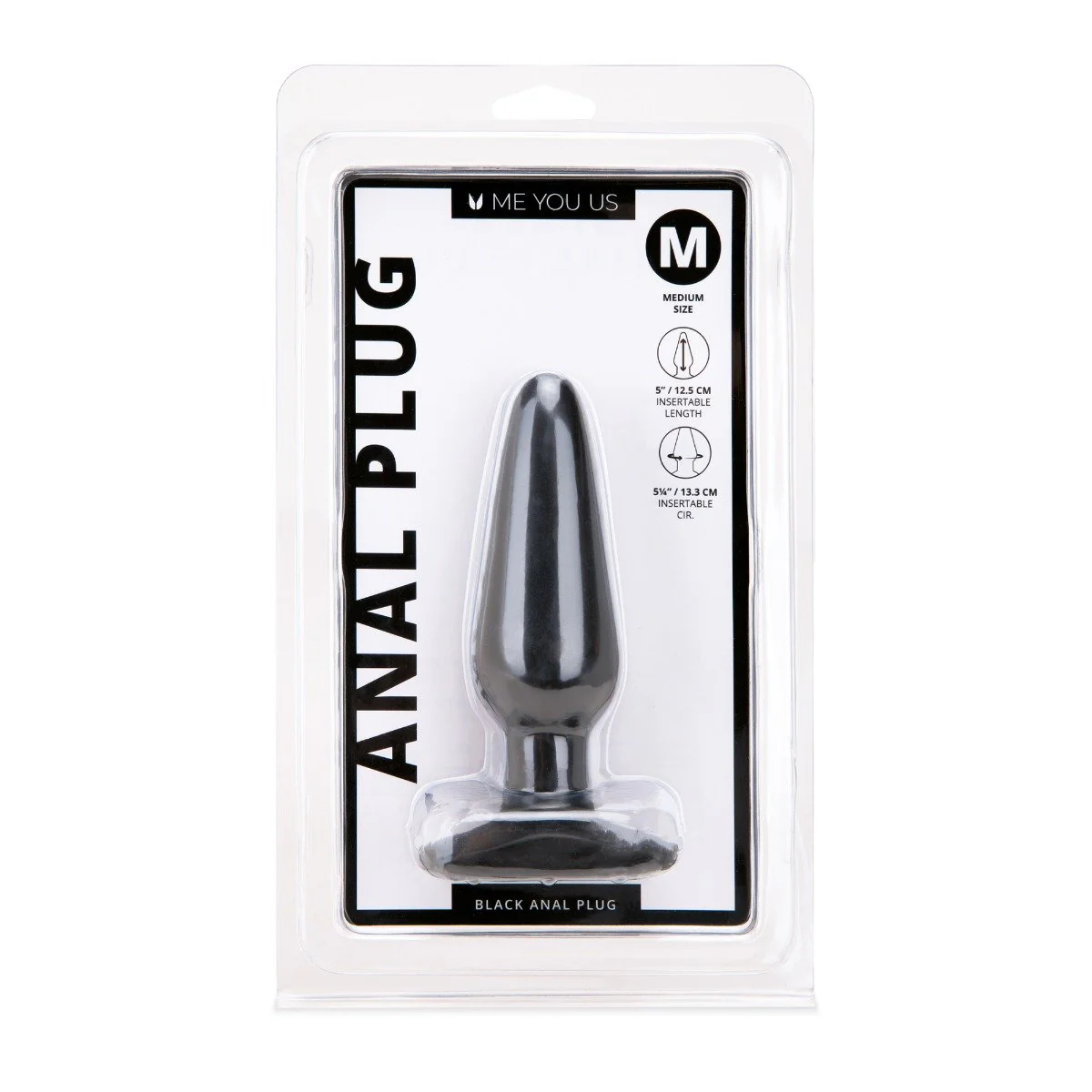 Me You Us Anal Plug Black Medium - Image 2