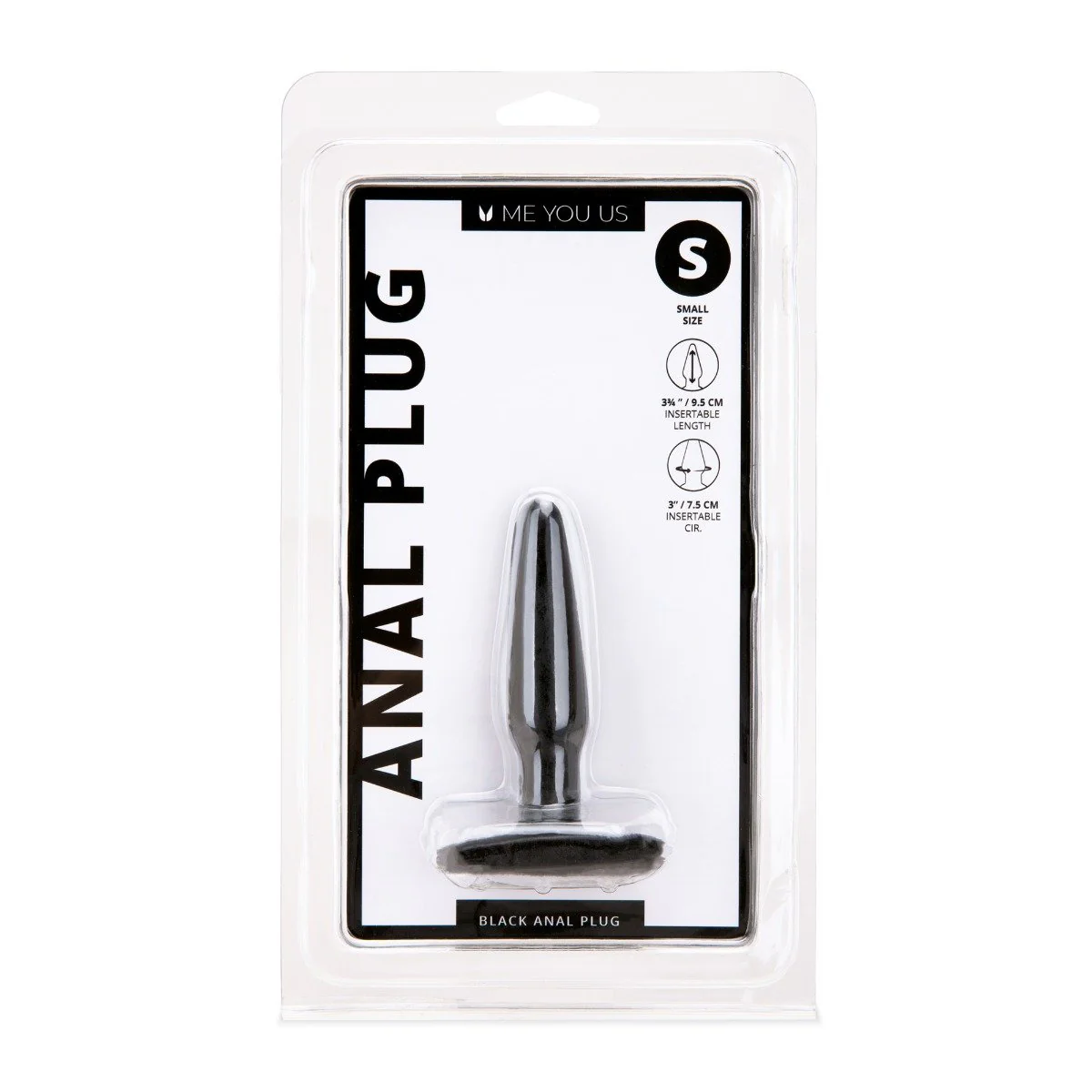 Me You Us Anal Plug Black Small - Image 2
