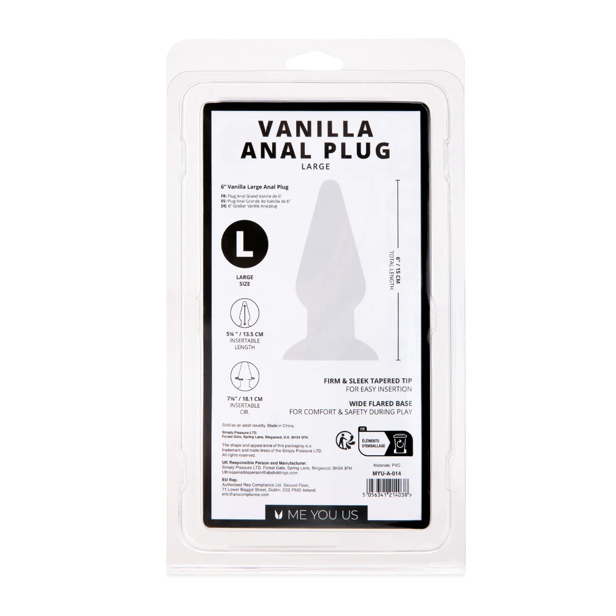 Me You Us Anal Plug Vanilla Large - Image 4
