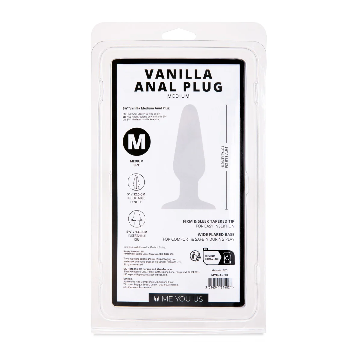 Me You Us Anal Plug Vanilla Medium - Image 4