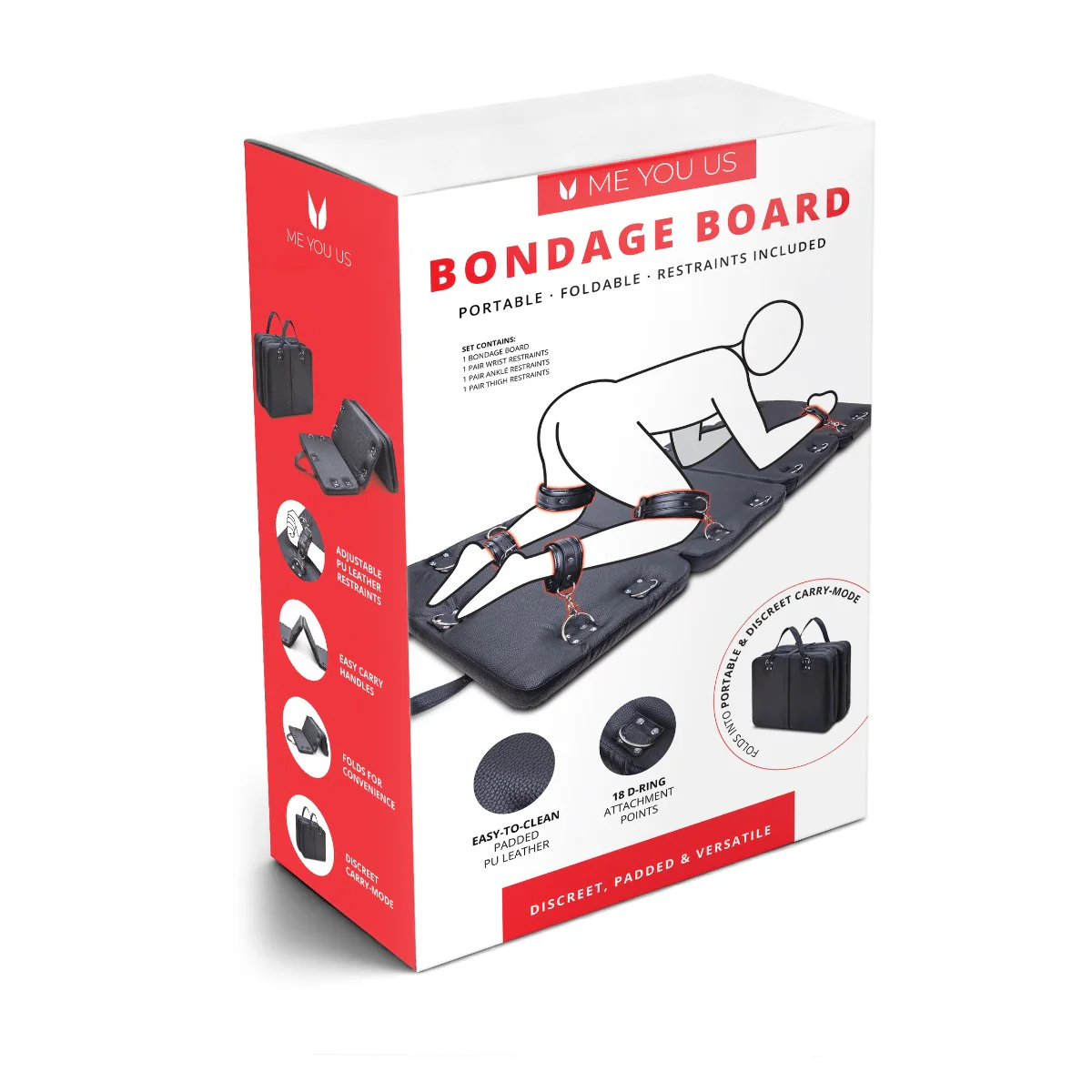 Me You Us Bondage Board With Restraints Black - Image 2