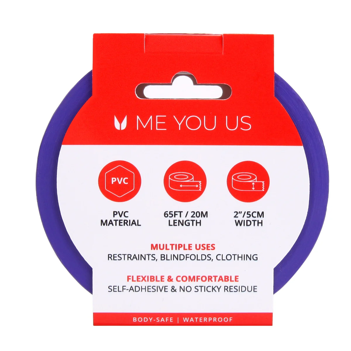 Me You Us Bound To Please Bondage Tape Purple 20m - Image 3