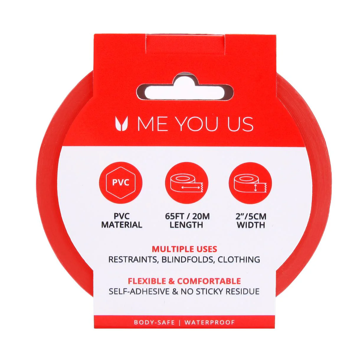 Me You Us Bound To Please Bondage Tape Red 20m - Image 3