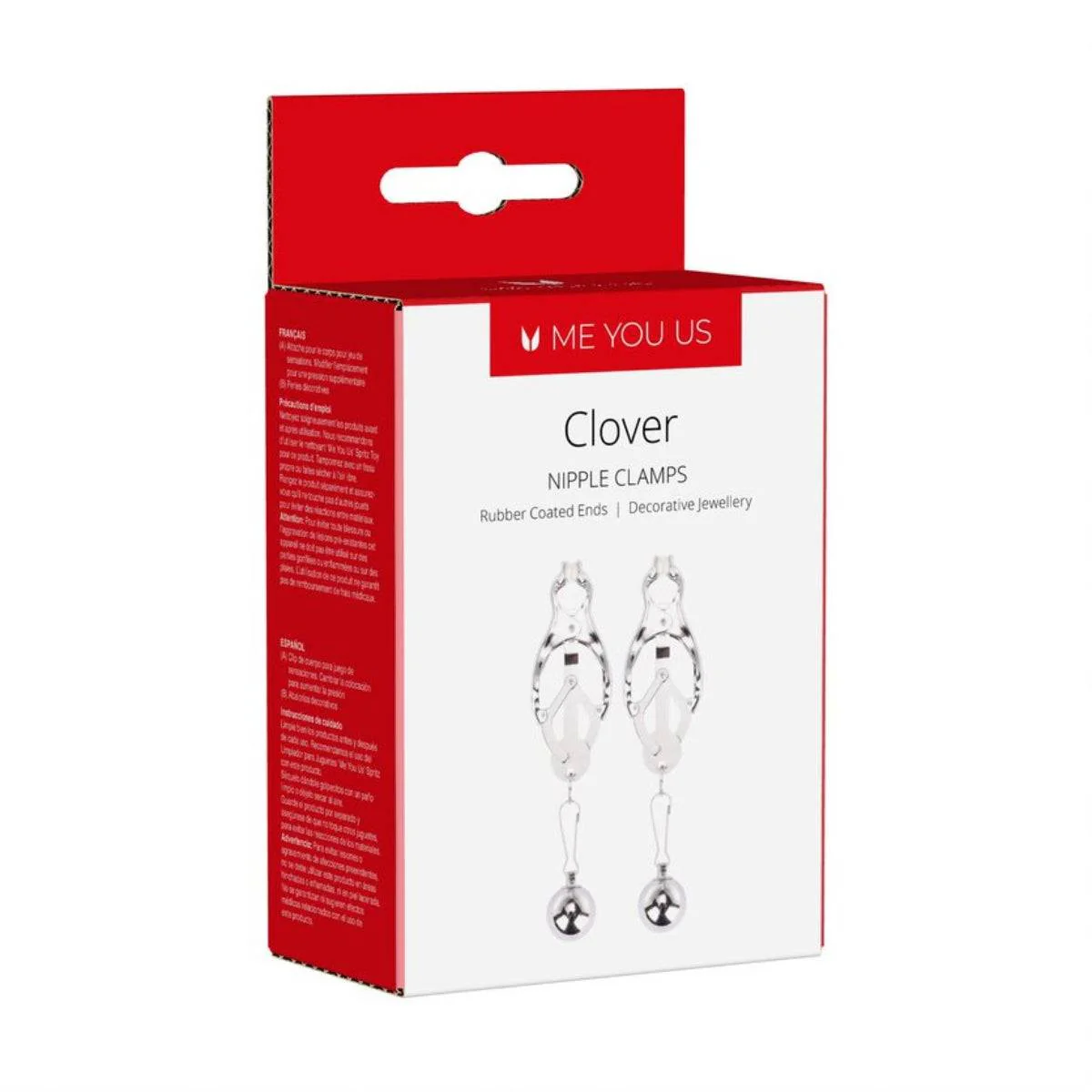 Me You Us Clover Nipple Clamps Silver - Image 3