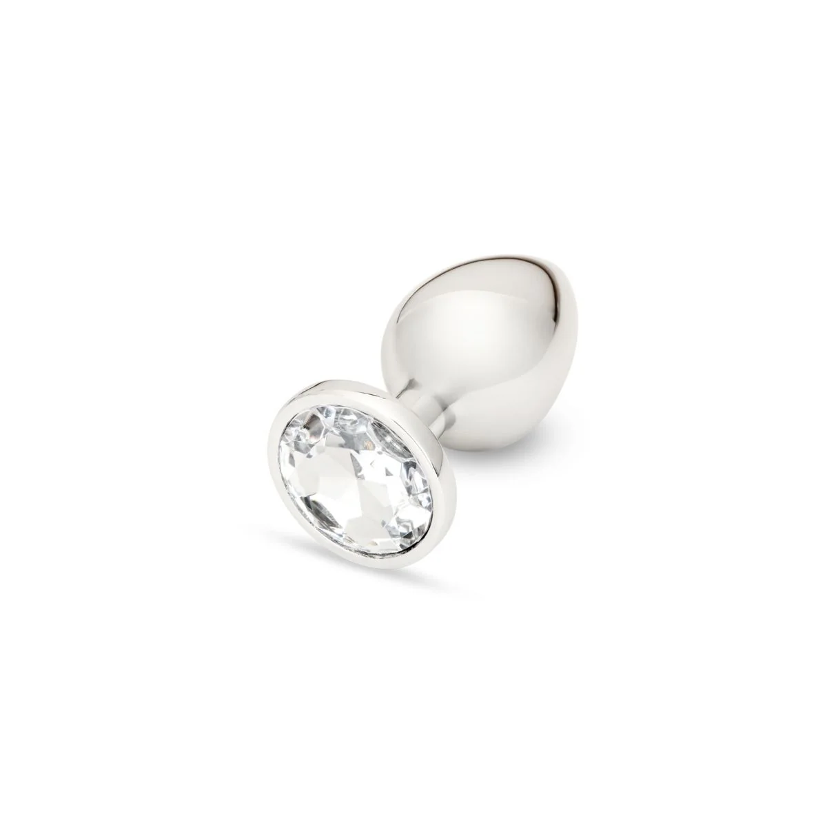 Me You Us Crystal Jewels Metal Butt Plug Clear Large