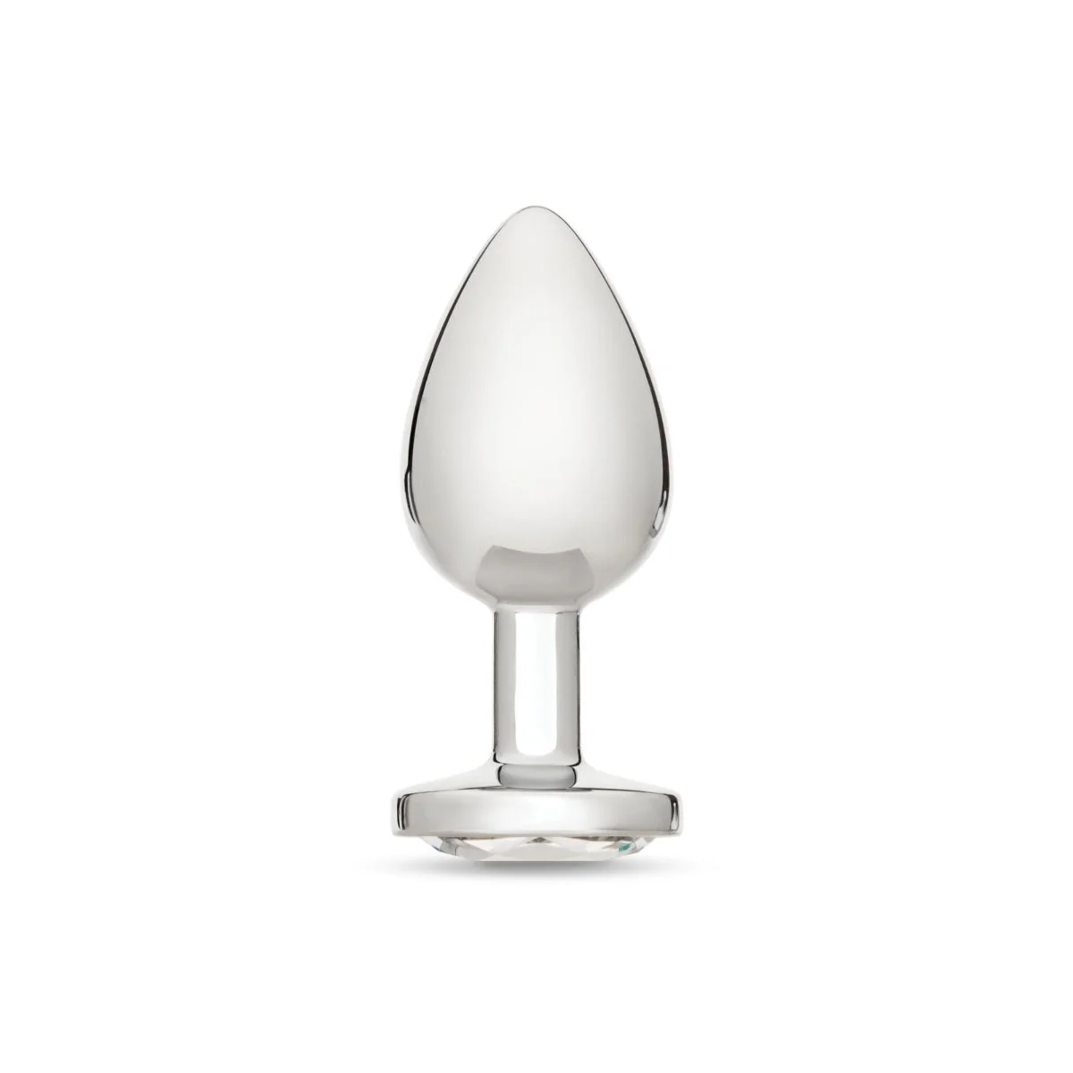 Me You Us Crystal Jewels Metal Butt Plug Clear Large - Image 3