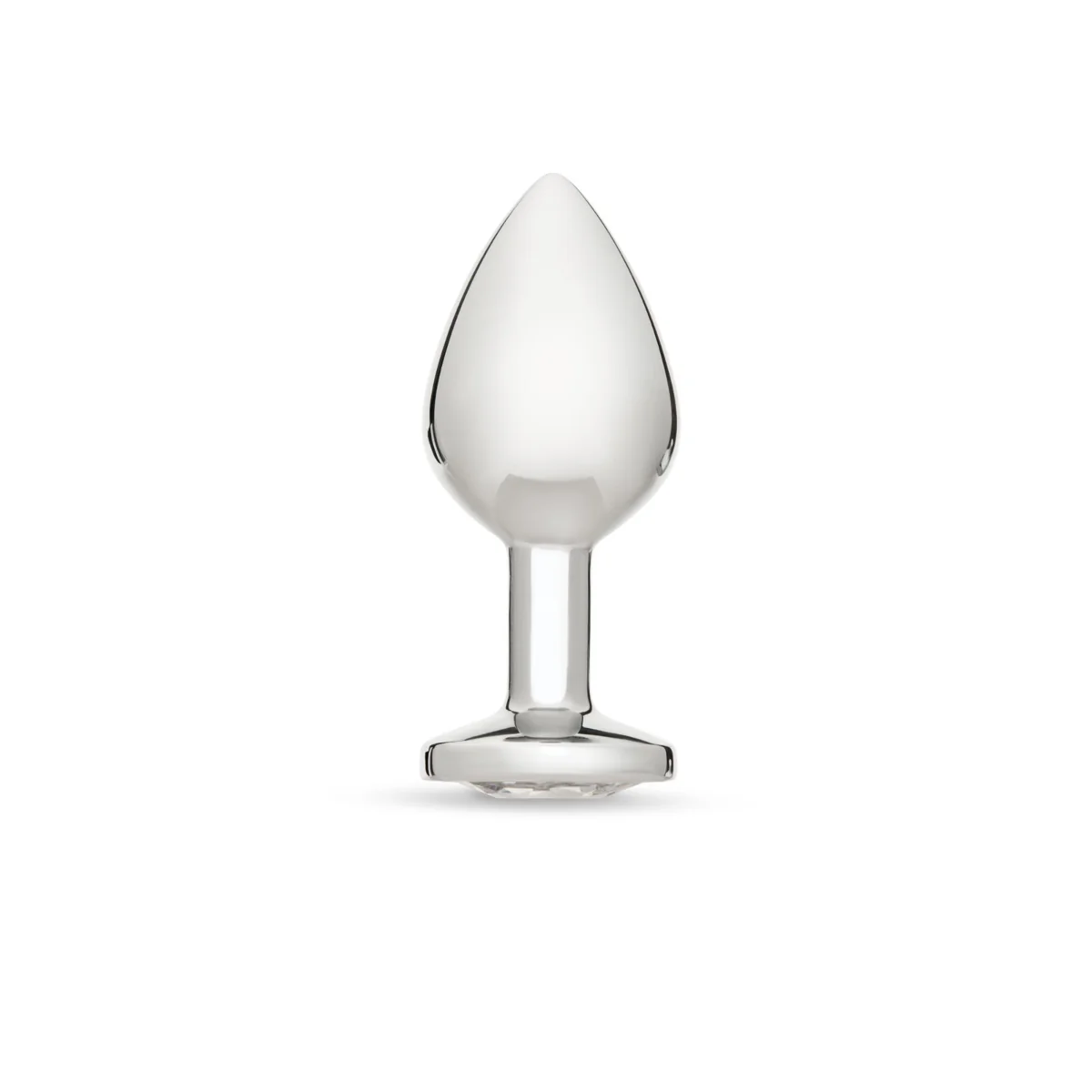 Me You Us Crystal Jewels Metal Butt Plug Clear Medium - Image 3