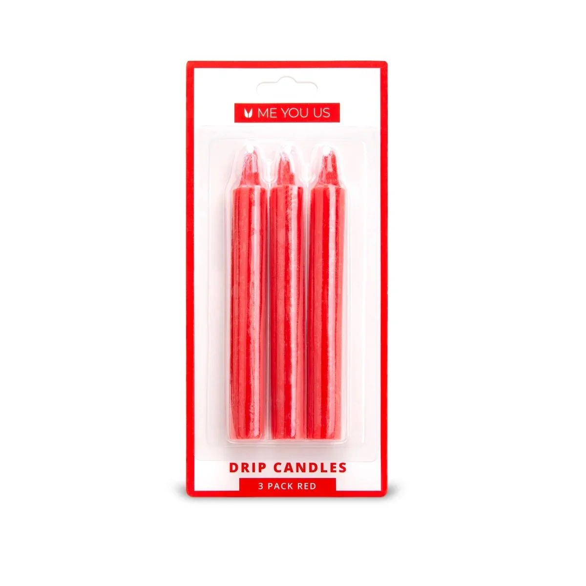 Me You Us Drip Candles 3 Pack Red - Image 2