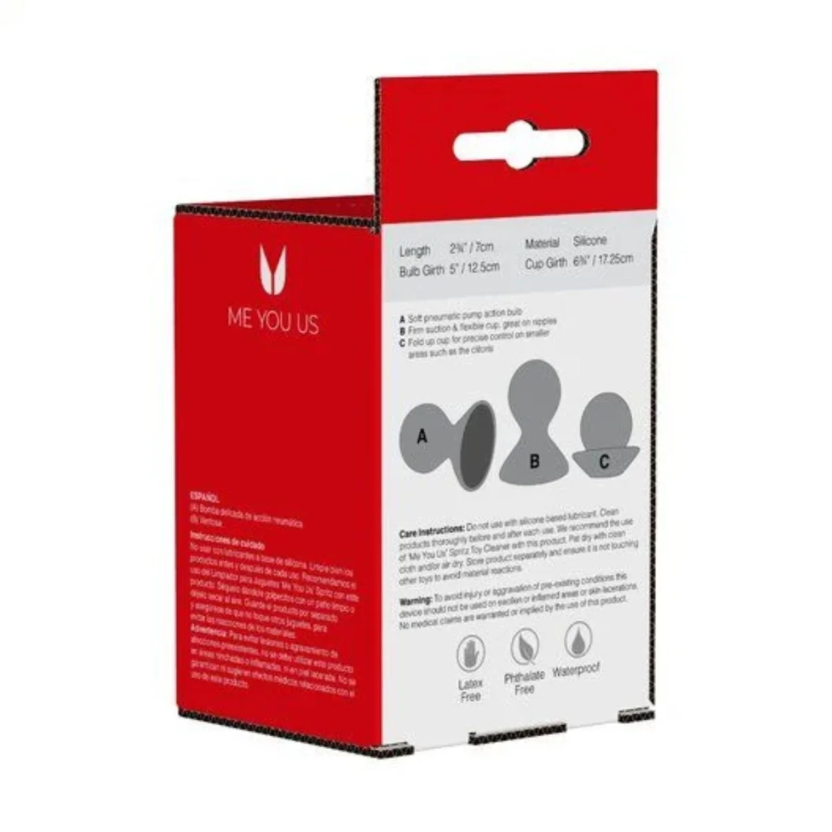 Me You Us Dual Masseuse Nipple Suckers 2 Pack Silicone Pink - Image 3