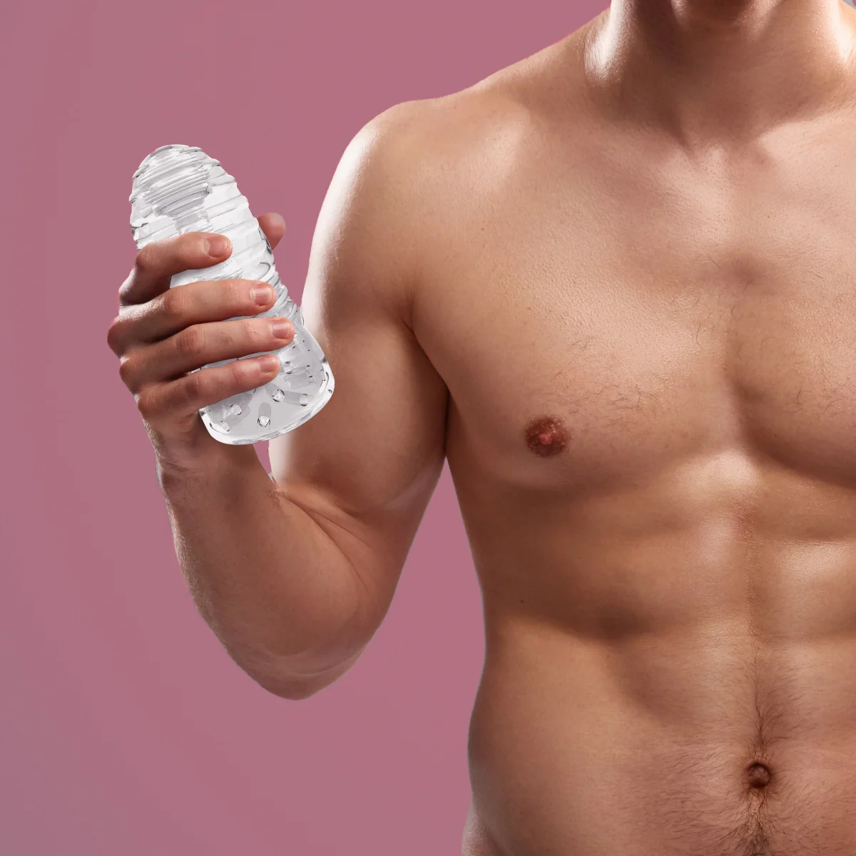 Me You Us Glacier Dual End Stroker Masturbator Clear - Image 3