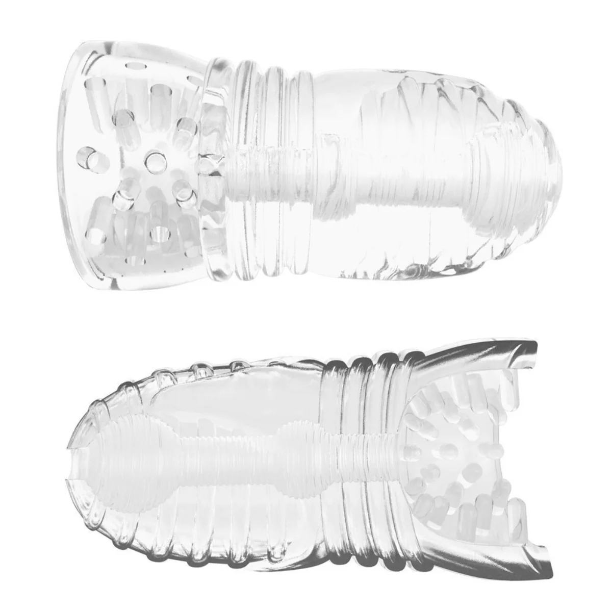 Me You Us Glacier Dual End Stroker Masturbator Clear - Image 5