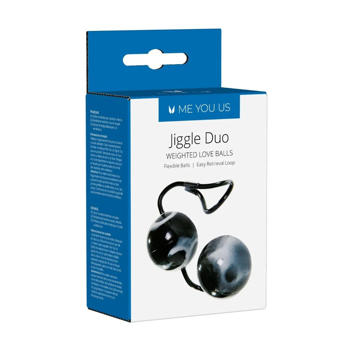 Me You Us Jiggle Duo Weighted Love Balls Black - Image 2