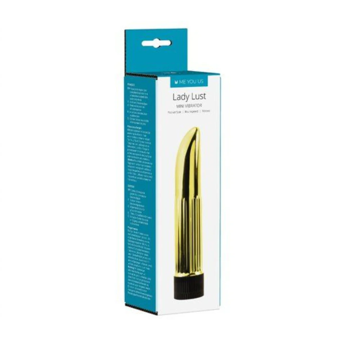 Me You Us Lady Lust Mini Vibrator Gold - Image 2