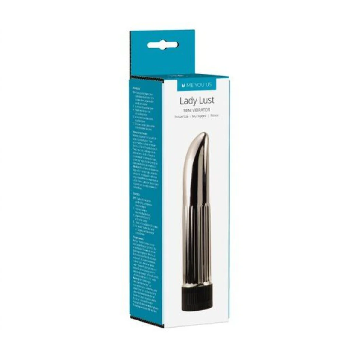 Me You Us Lady Lust Mini Vibrator Silver - Image 2
