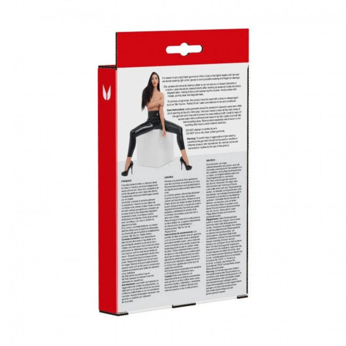 Me You Us Latex Leggings Black Medium - Image 8