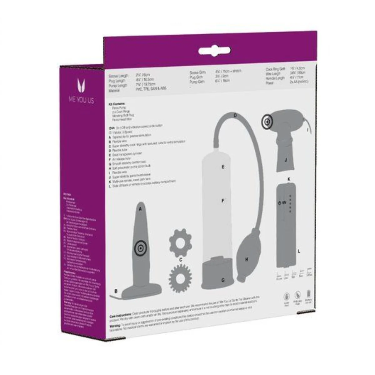 Me You Us Male Collection Couples Sex Toy Kit - Image 3