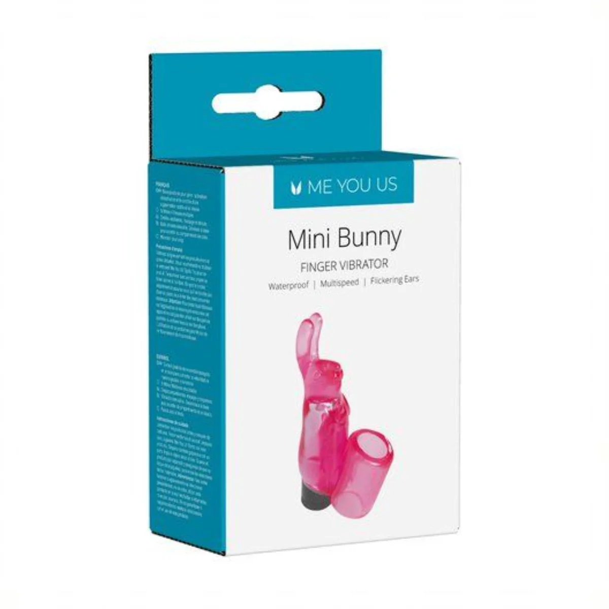 Me You Us Mini Bunny Finger Vibrator Pink - Image 2