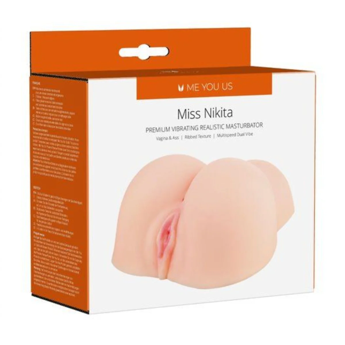 Me You Us Miss Nikita Premium Vibrating Realistic Masturbator Pink - Image 2