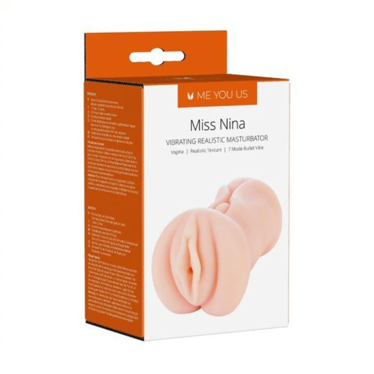 Me You Us Miss Nina Vibrating Realistic Masturbator Pink - Image 2