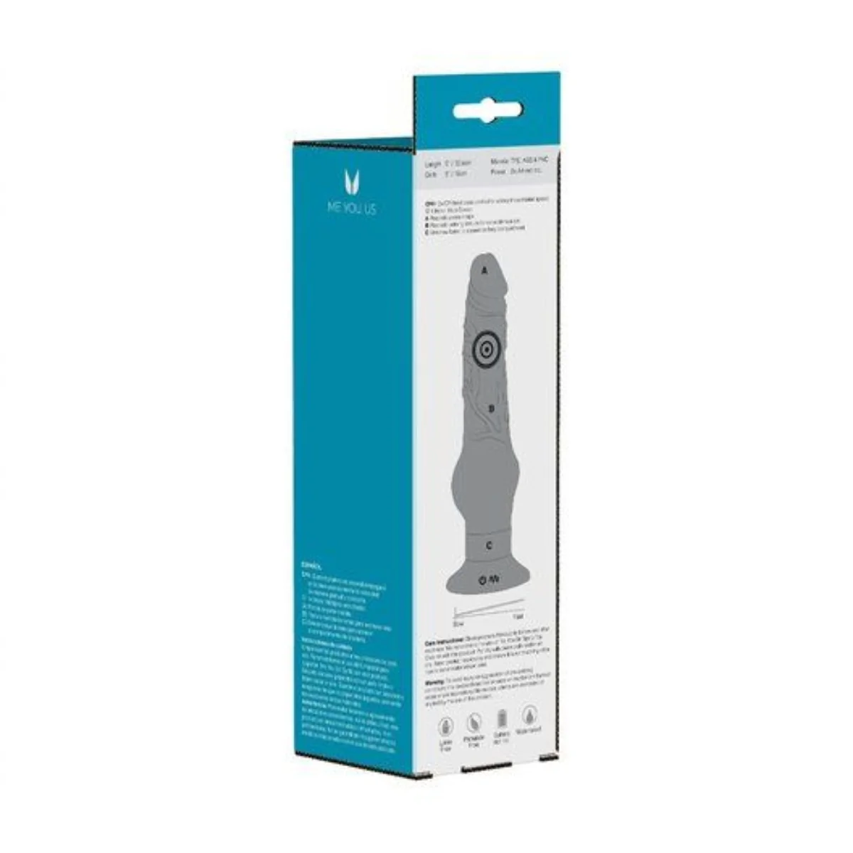 Me You Us Monty 5 Realistic Vibrator Purple 5 Inch - Image 3