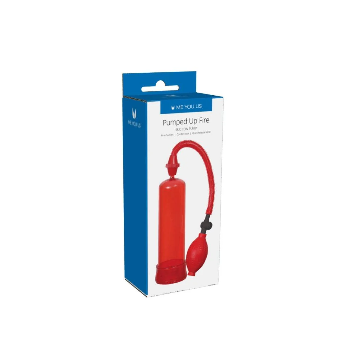 Me You Us Pumped Up Fire Penis Pump Red - Image 3