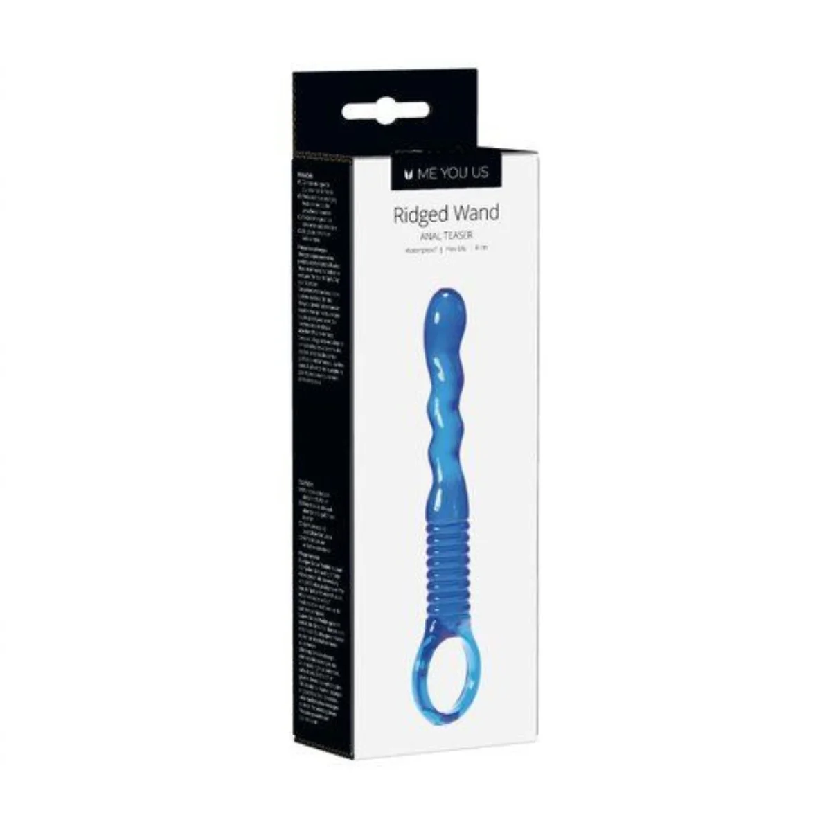 Me You Us Ridged Wand Anal Teaser Dildo Blue - Image 2