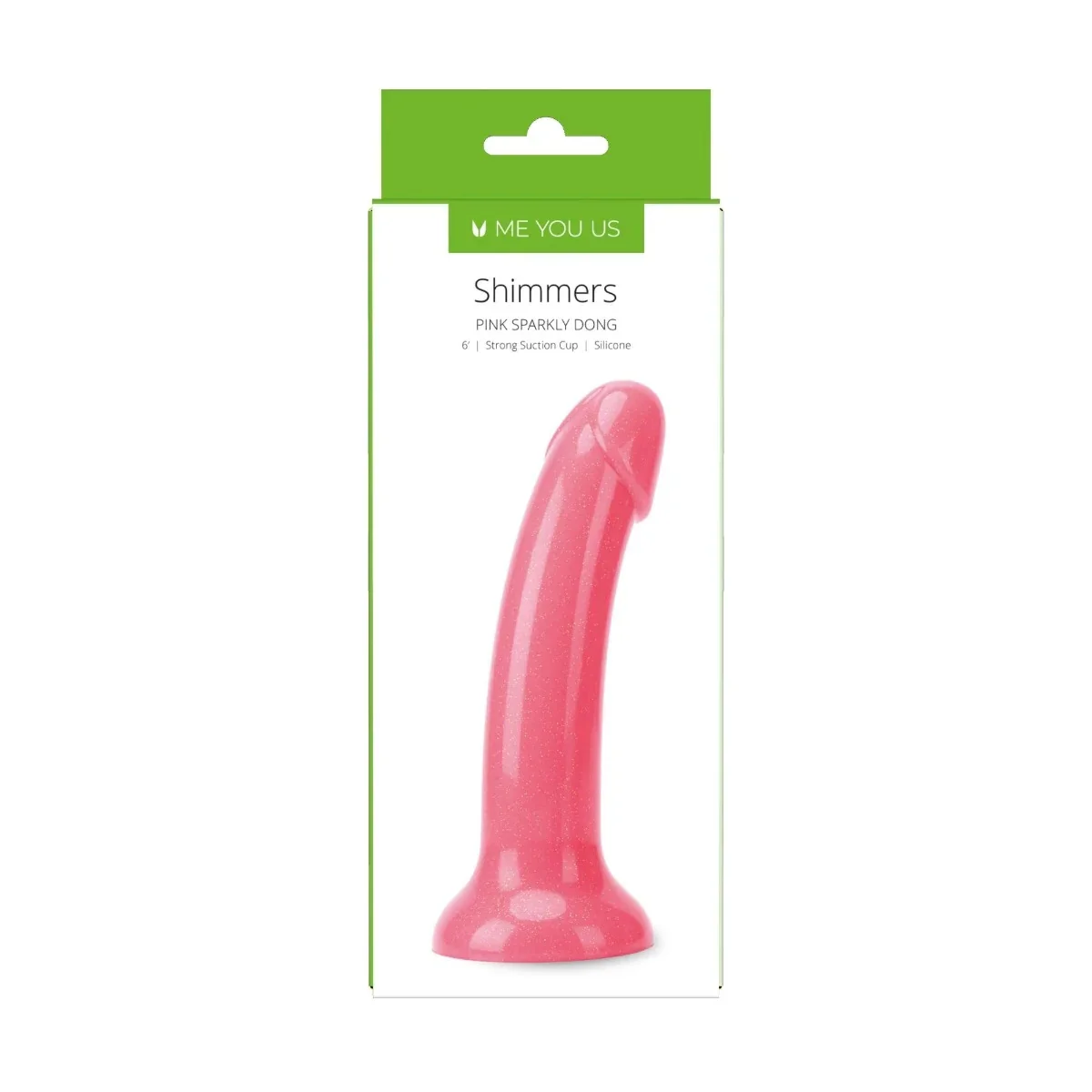 Me You Us Shimmers Sparkly Dong Pink 6 Inch - Image 5