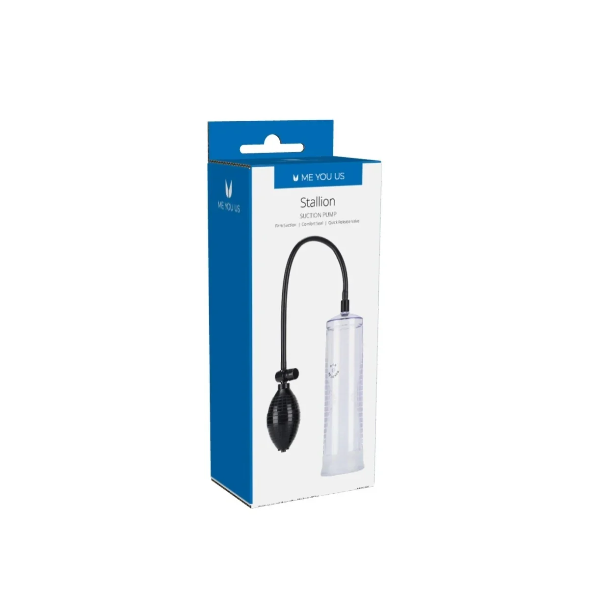 Me You Us Stallion Suction Penis Pump Black Clear - Image 2