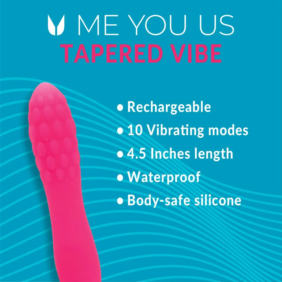 Me You Us Tapered Bullet Vibrator Hot Pink - Image 4