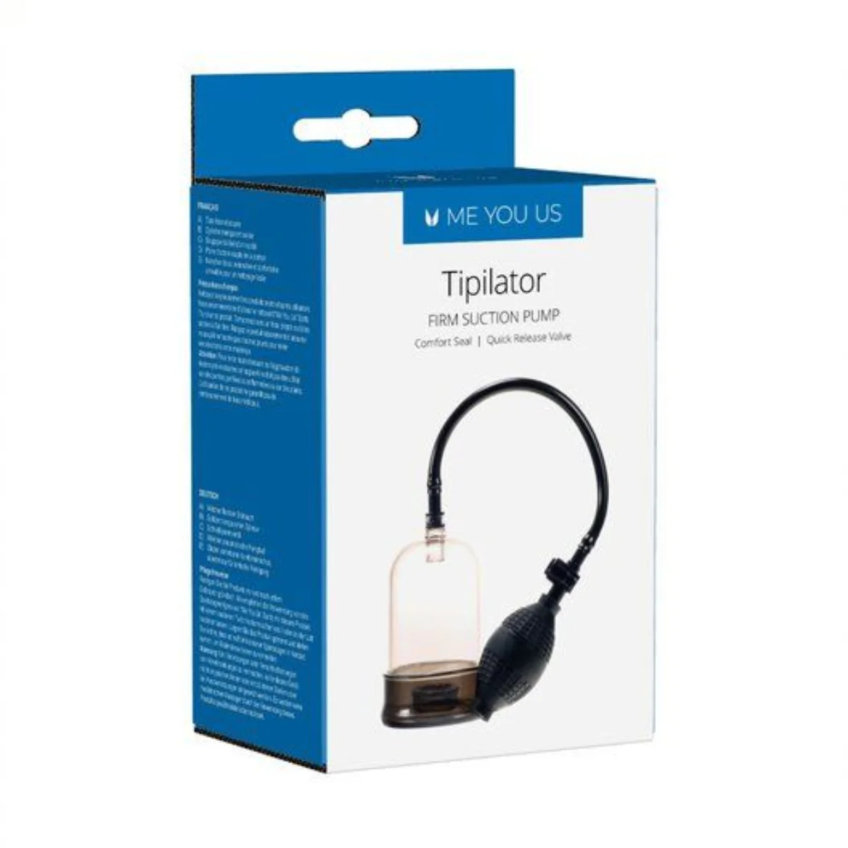 Me You Us Tipilator Firm Suction Penis Pump Black Clear - Image 2