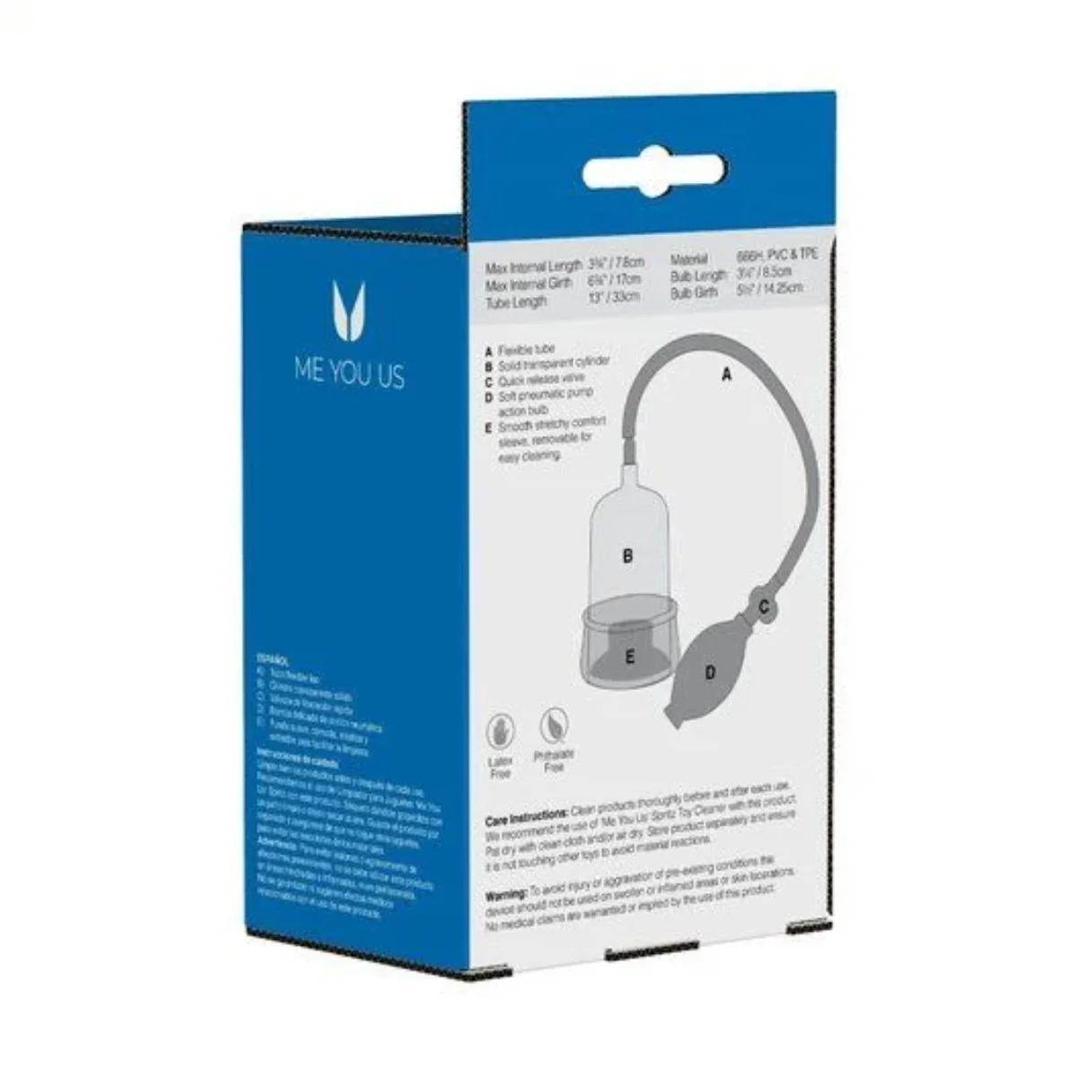 Me You Us Tipilator Firm Suction Penis Pump Black Clear - Image 3