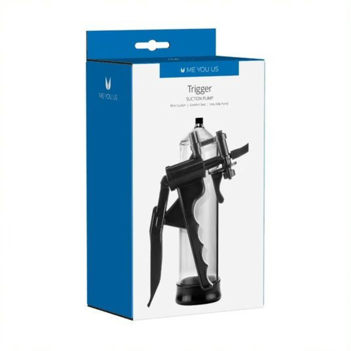 Me You Us Trigger Suction Penis Pump Black Clear - Image 2