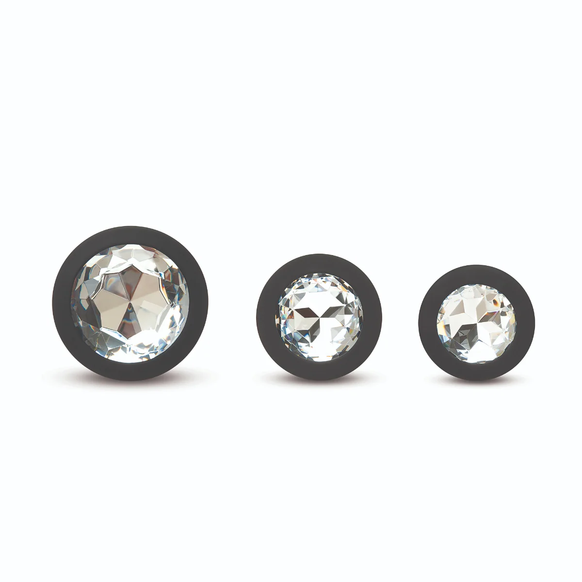 Me You Us Trio Of Jewels Jewelled Butt Plug Set Black - Image 5