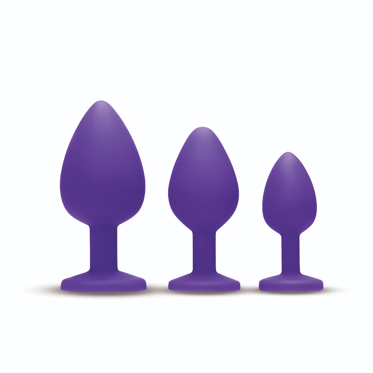 Me You Us Trio Of Jewels Jewelled Butt Plug Set Purple - Image 4