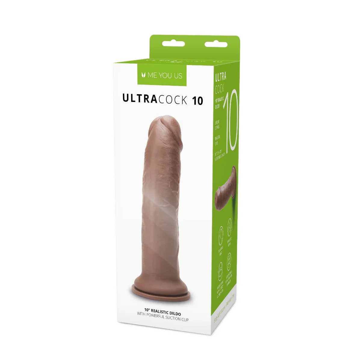 Me You Us Ultra Cock Caramel Realistic Dildo 10 Inch - Image 2