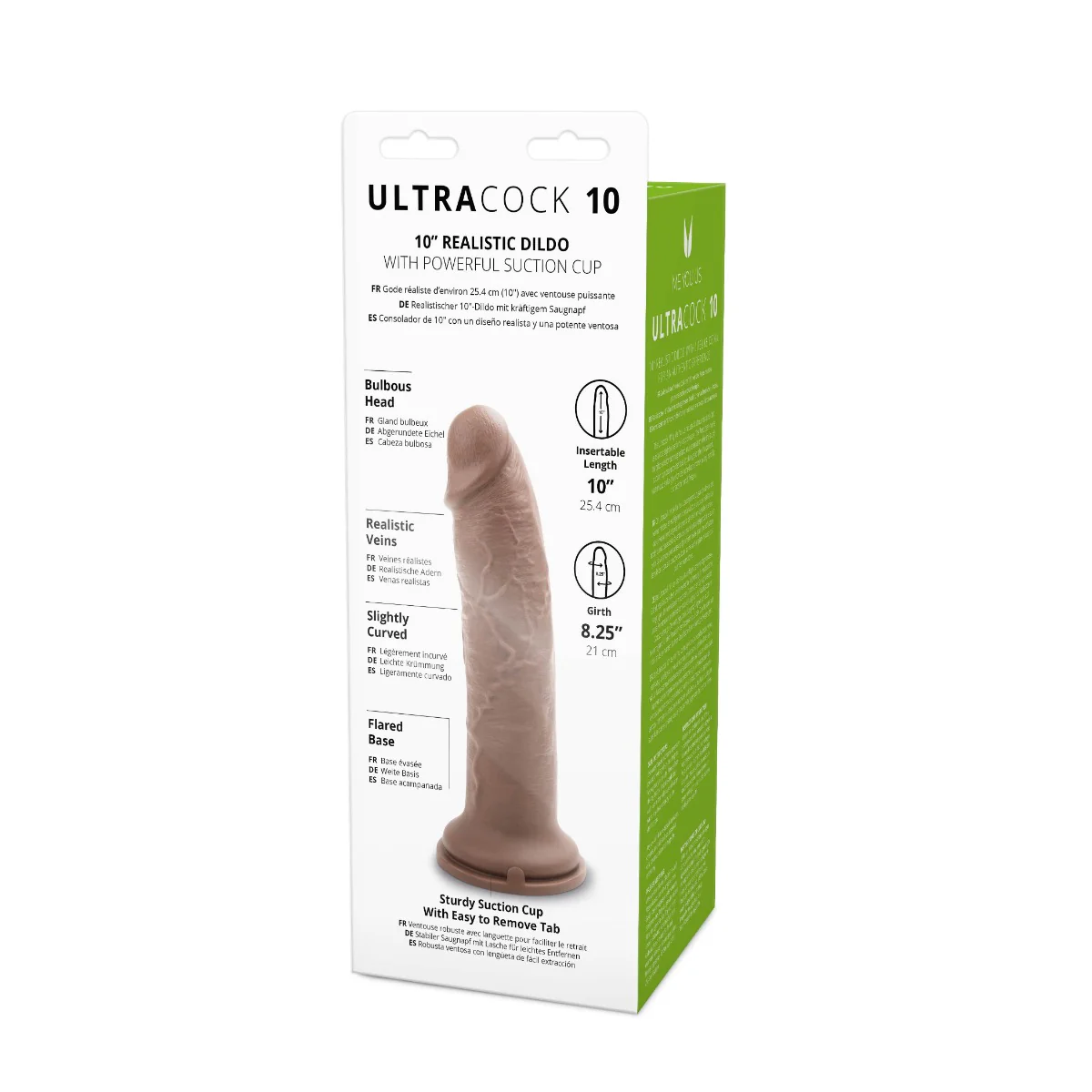 Me You Us Ultra Cock Caramel Realistic Dildo 10 Inch - Image 5