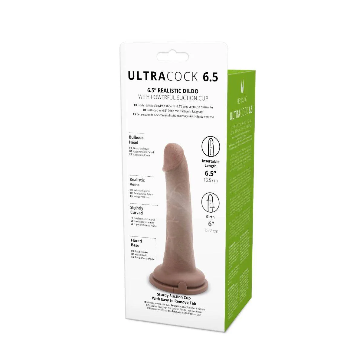 Me You Us Ultra Cock Caramel Realistic Dildo 6.5 Inch - Image 5