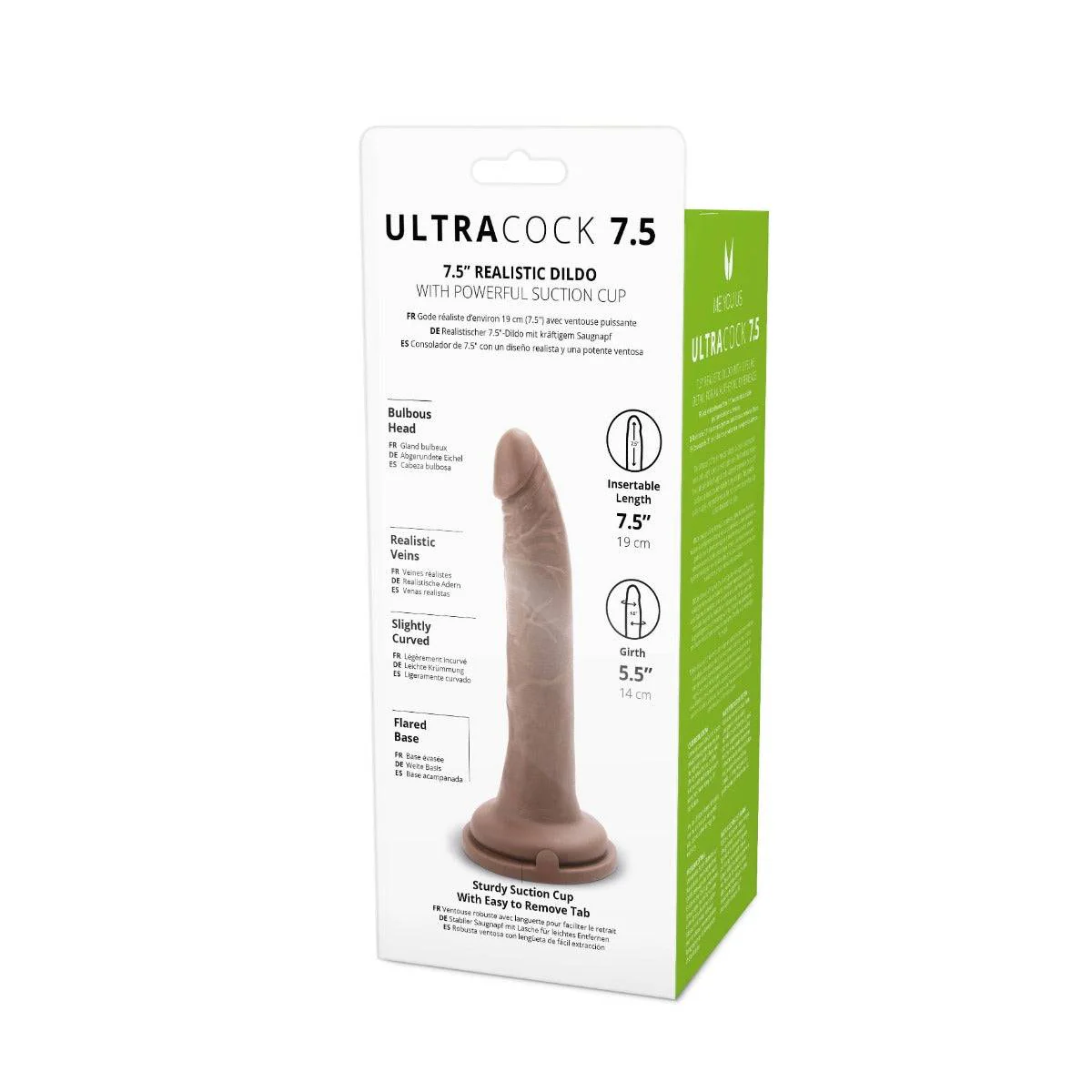 Me You Us Ultra Cock Caramel Realistic Dildo 7.5 Inch - Image 5