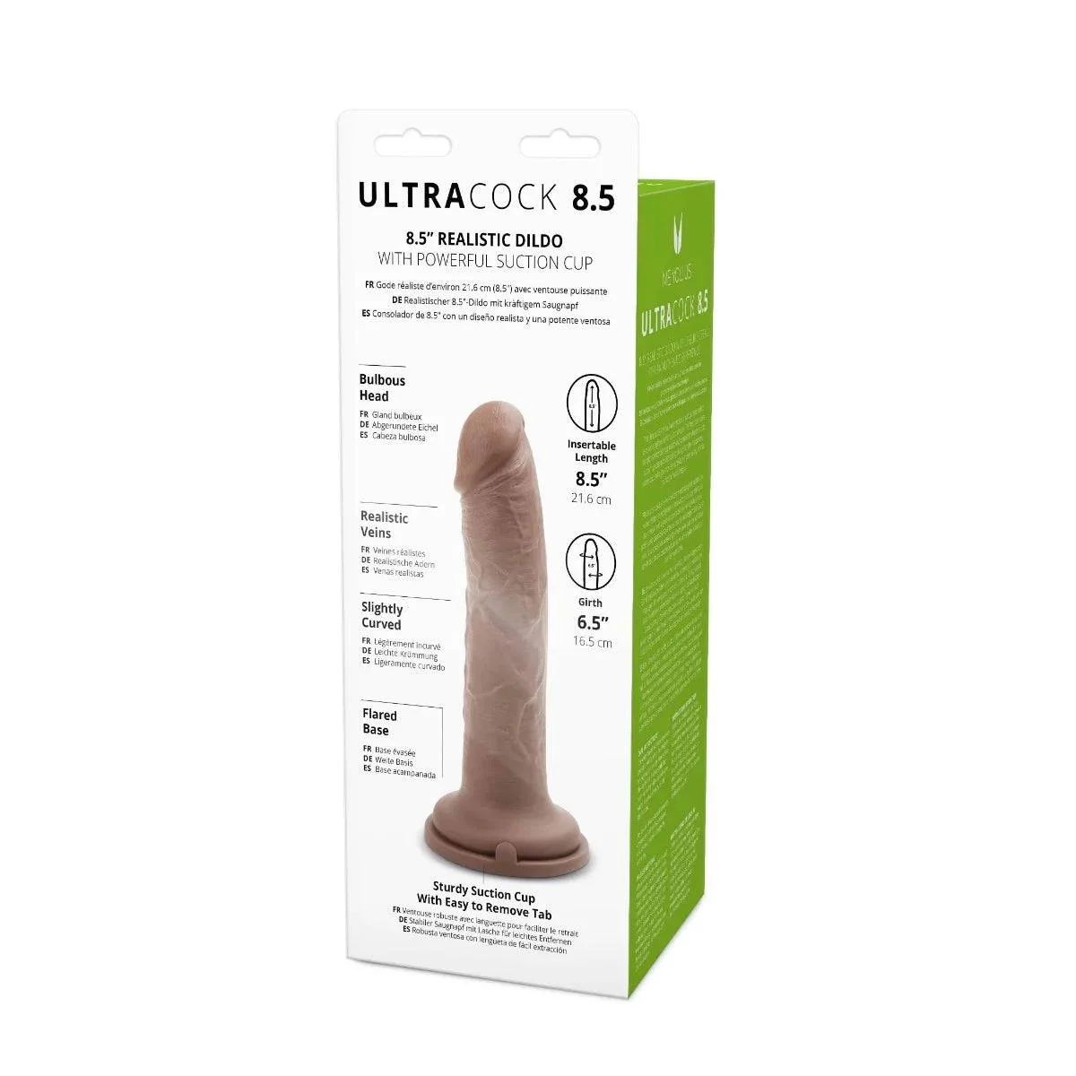 Me You Us Ultra Cock Caramel Realistic Dildo 8.5 Inch - Image 5