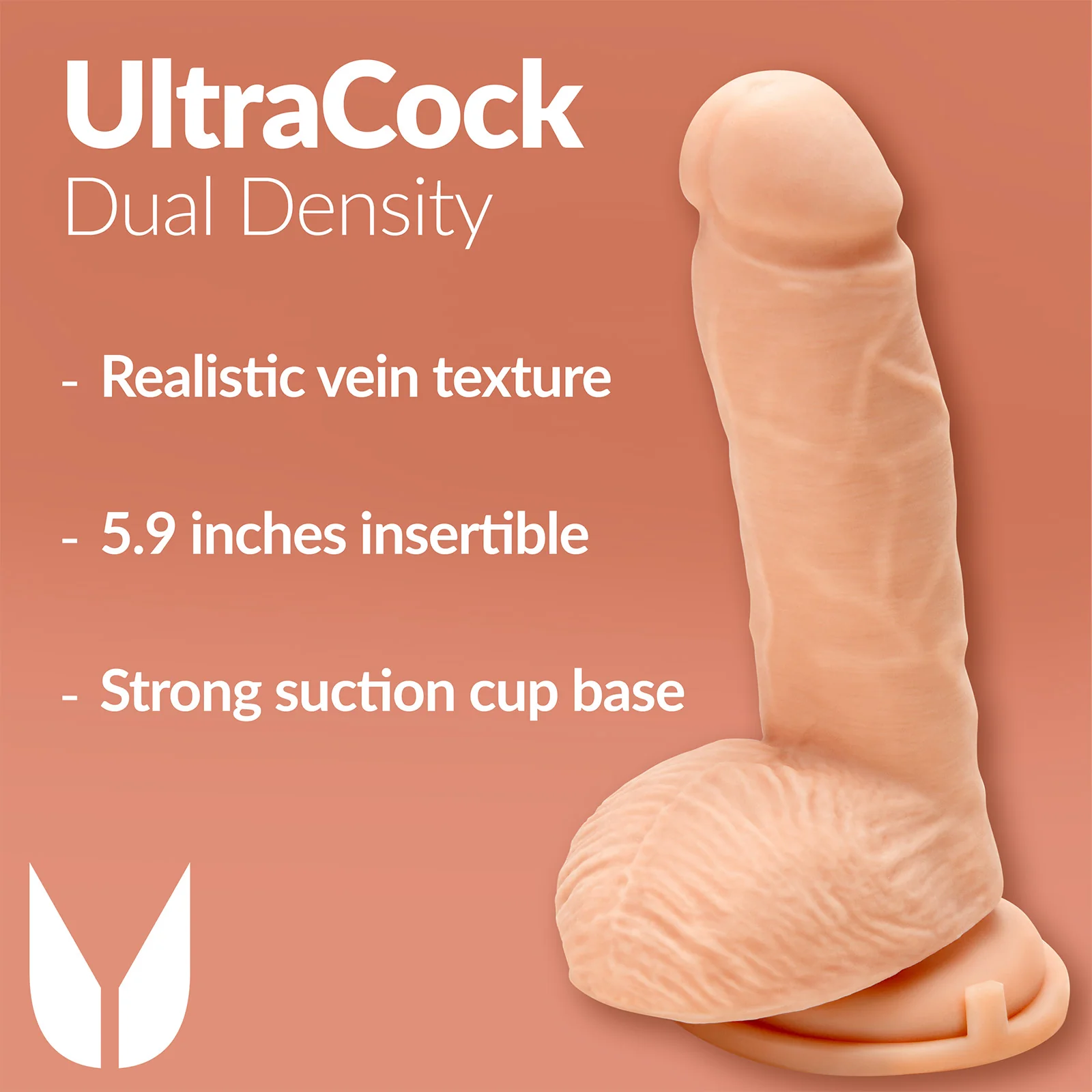Me You Us Ultra Cock Dual Density Dildo With Balls Pink 8 Inch - Image 7