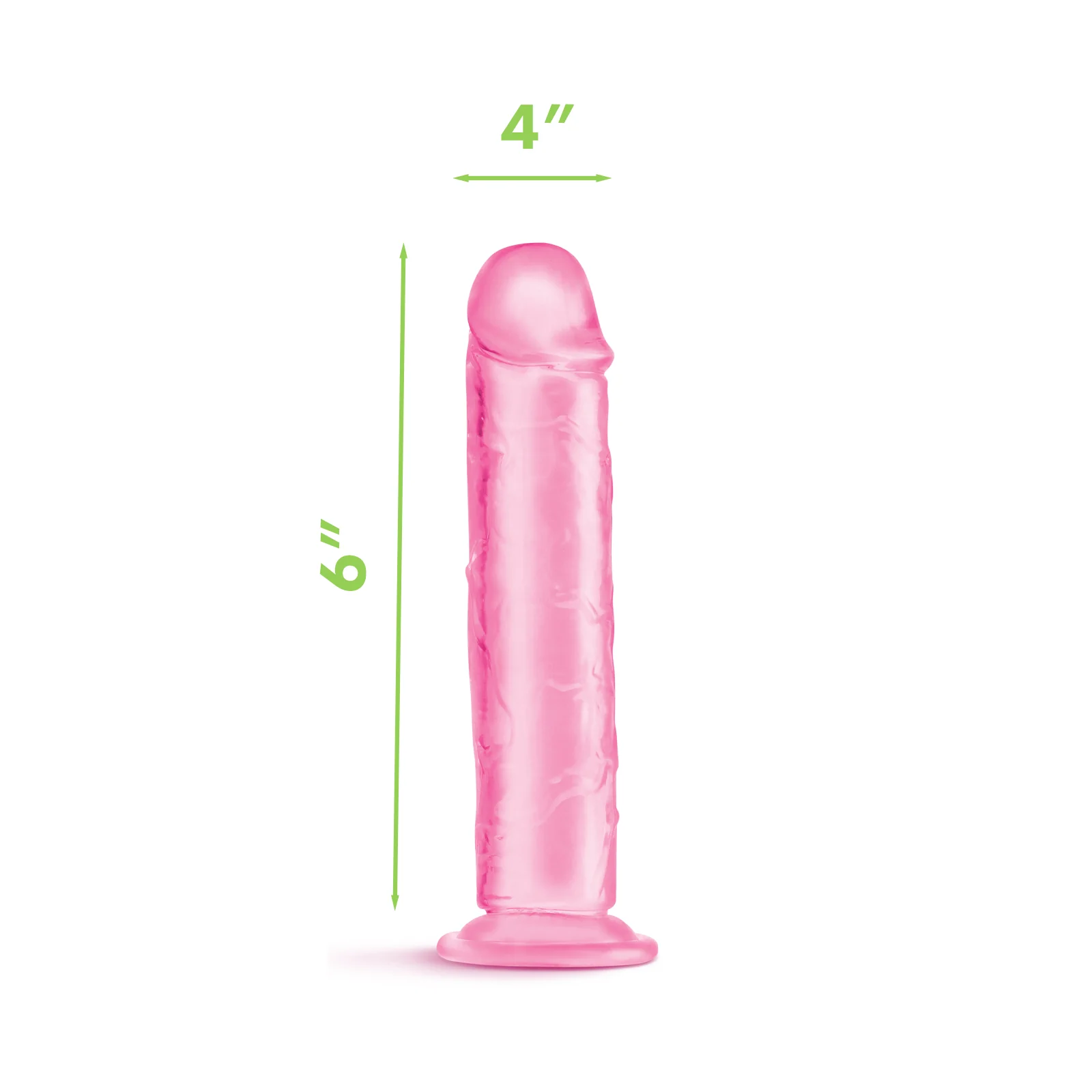 Me You Us Ultra Cock Jelly Dong Pink 6 Inch - Image 4