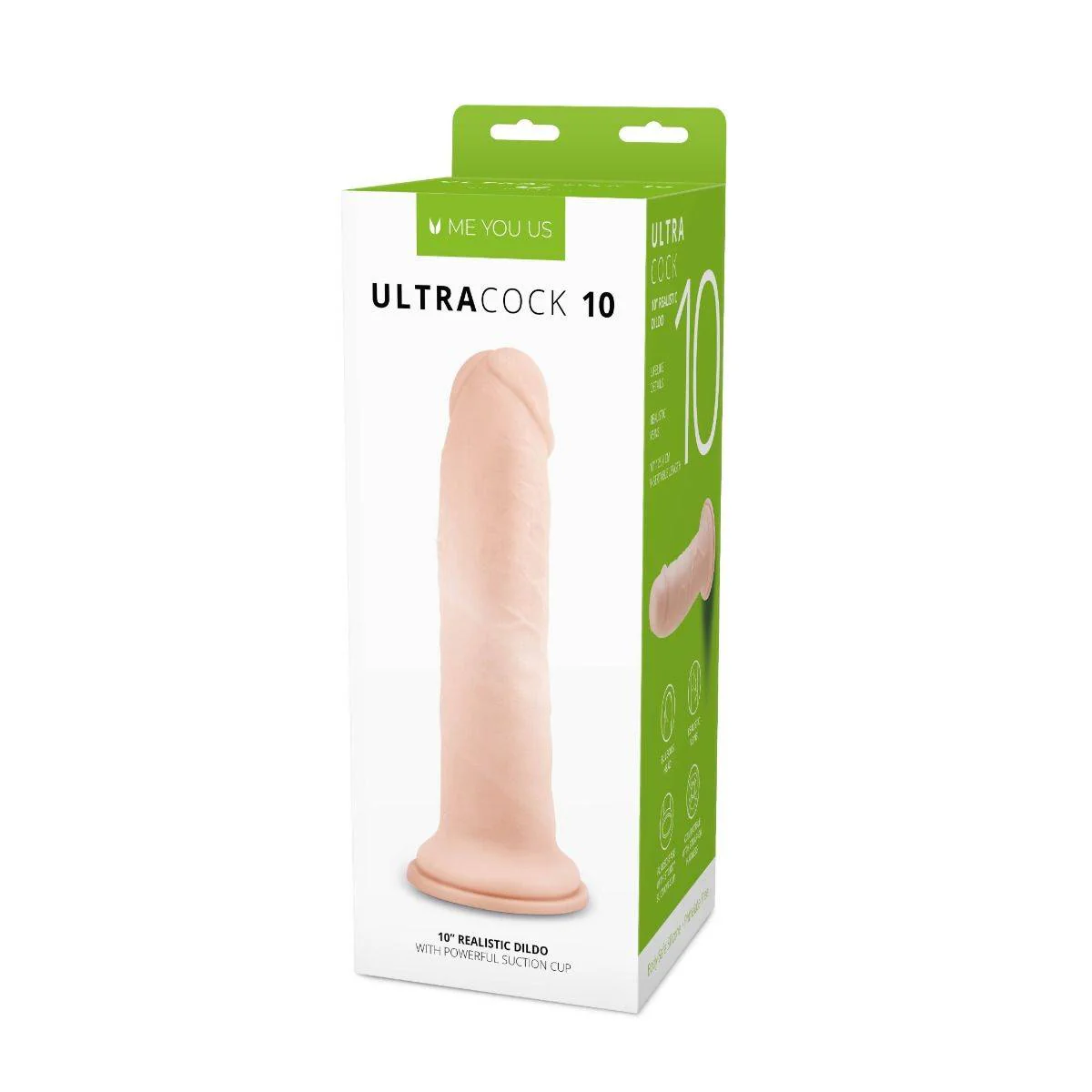 Me You Us Ultra Cock Realistic Dildo 10 Inch - Image 2