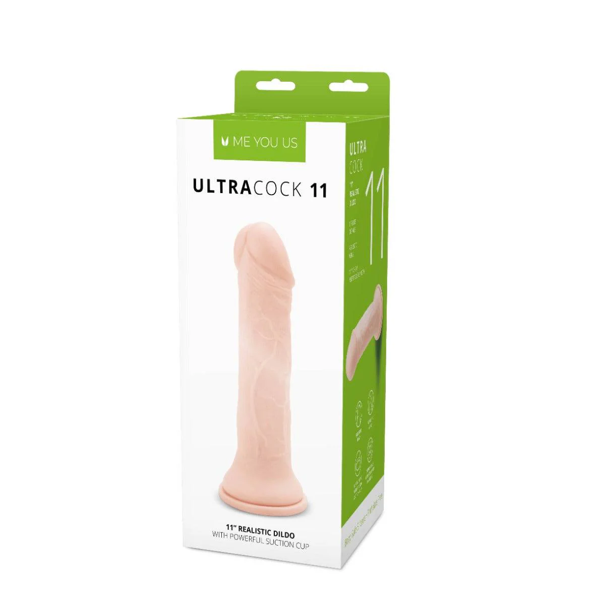 Me You Us Ultra Cock Realistic Dildo 11 Inch - Image 2