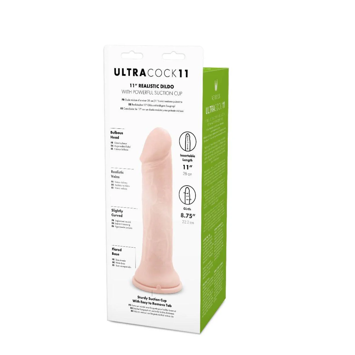 Me You Us Ultra Cock Realistic Dildo 11 Inch - Image 5